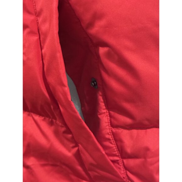 Lands End Red Puffer Vest XL 46-48 Lightweight Polyester  Insulated Down Feather - Picture 3 of 6